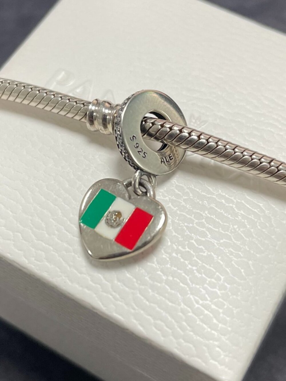 Original Pandora I love the Mexican flag charm - Picture 1 of 5